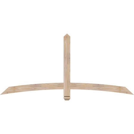 Ekena Millwork Bellingham Smooth Timber Gable Bracket, Douglas Fir, 72"W x 33"H x 1 1/2"D x 3 1/2"F, 11/12 Pitch GBW072X33X0204BEL00SDF